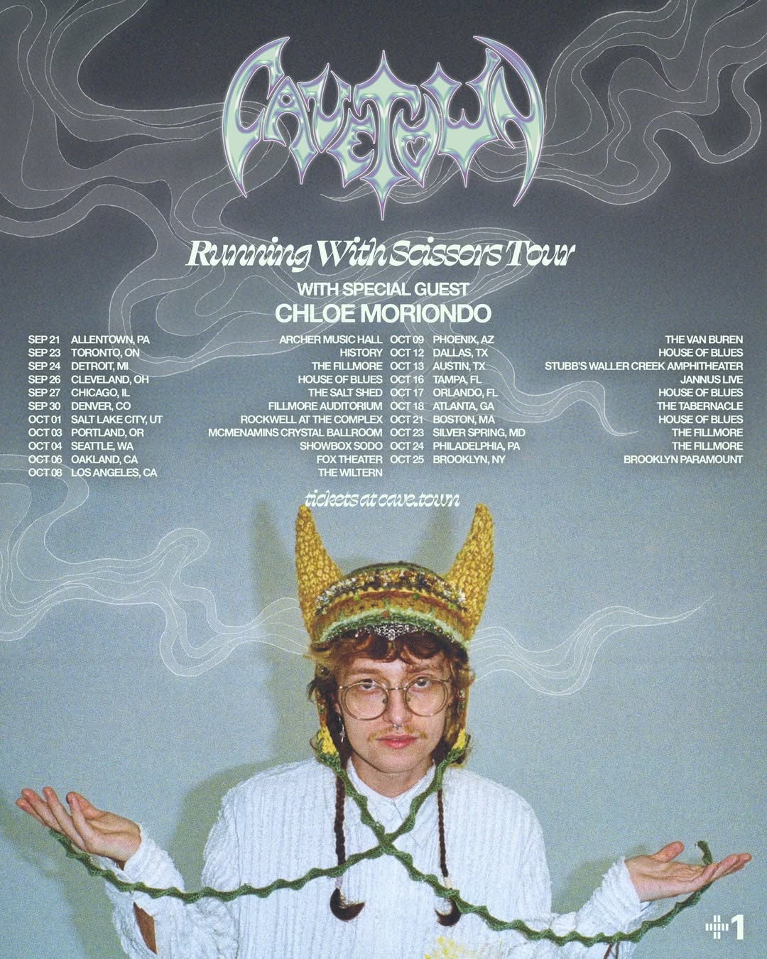 Cavetown Running With Scissors Tour Poster 2026